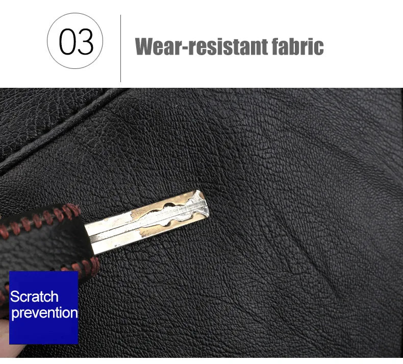 Retro Korean Leather Laptop Backpack