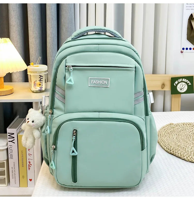 Girls Korean Lightweight School Backpack