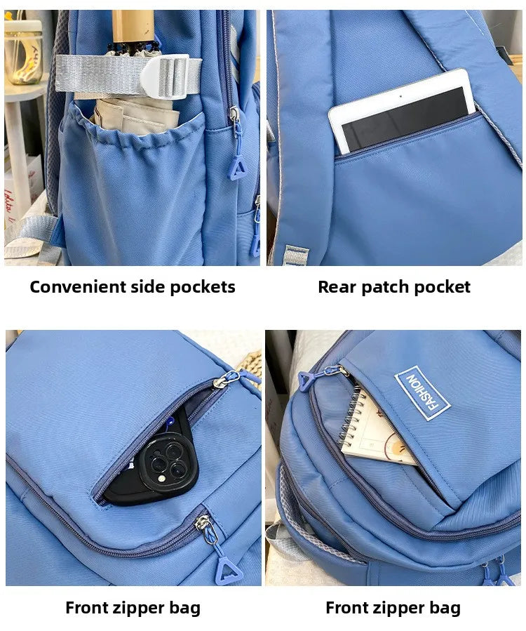 Girls Korean Lightweight School Backpack