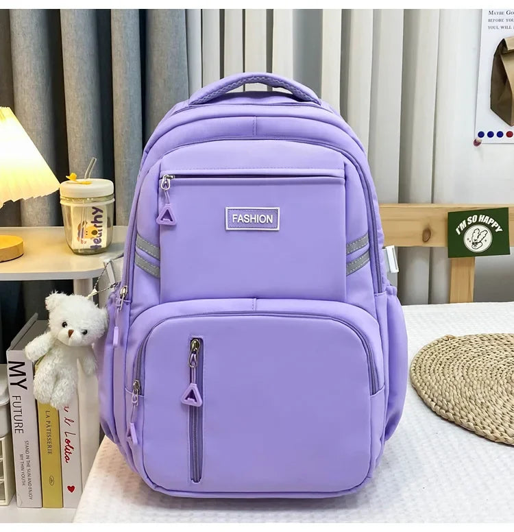 Girls Korean Lightweight School Backpack