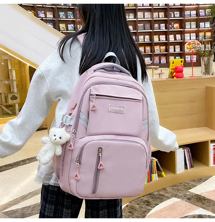 Girls Korean Lightweight School Backpack