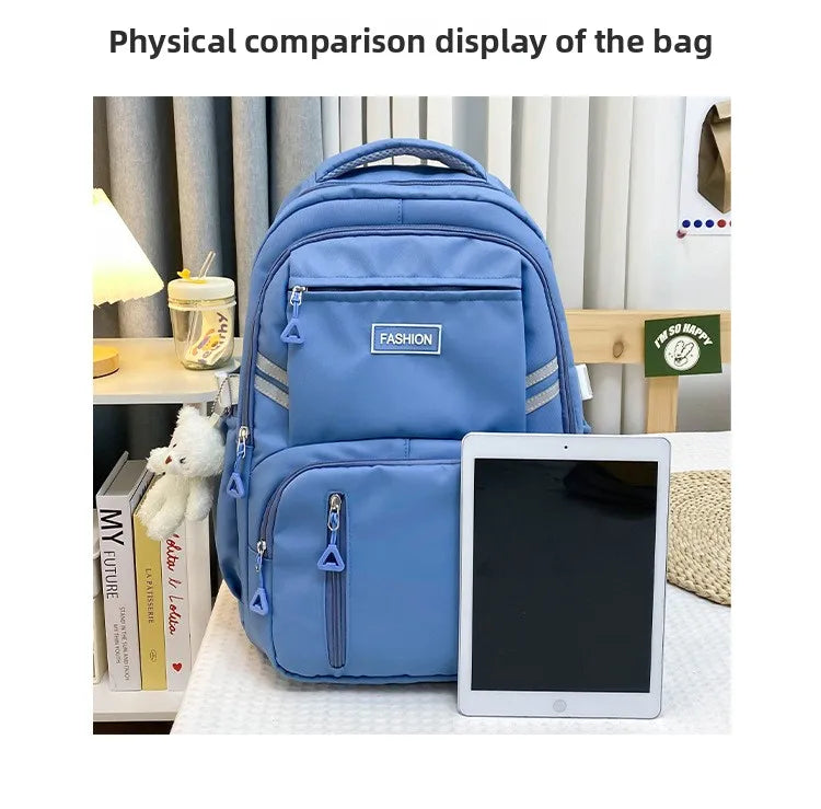 Girls Korean Lightweight School Backpack