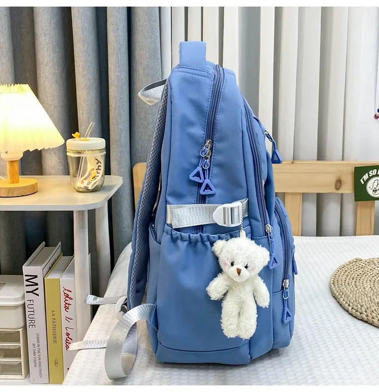 Girls Korean Lightweight School Backpack
