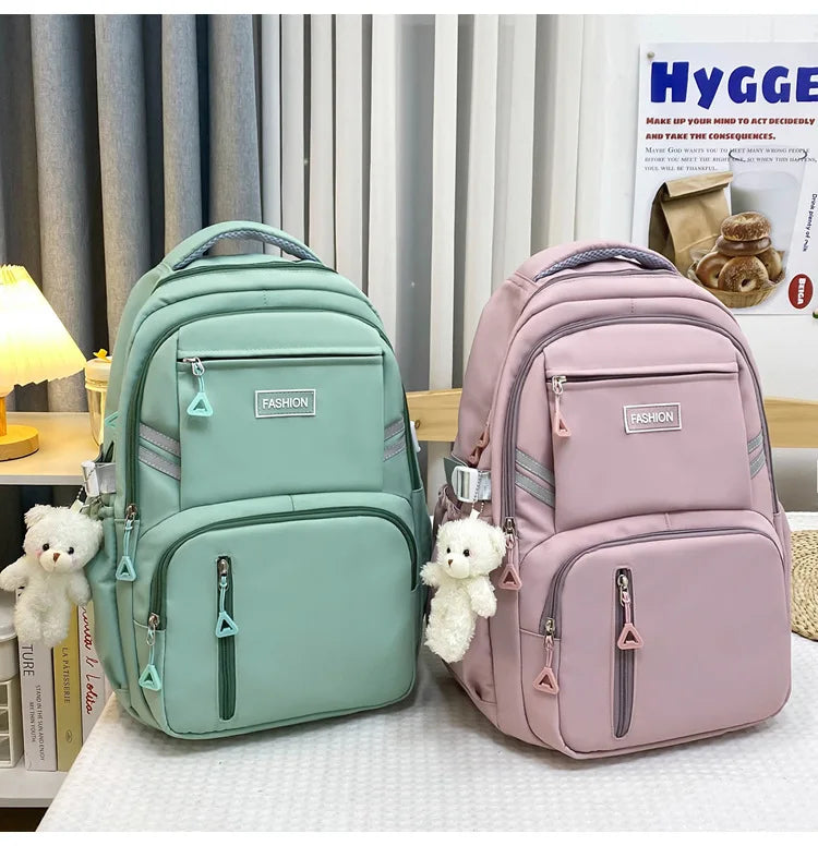 Girls Korean Lightweight School Backpack