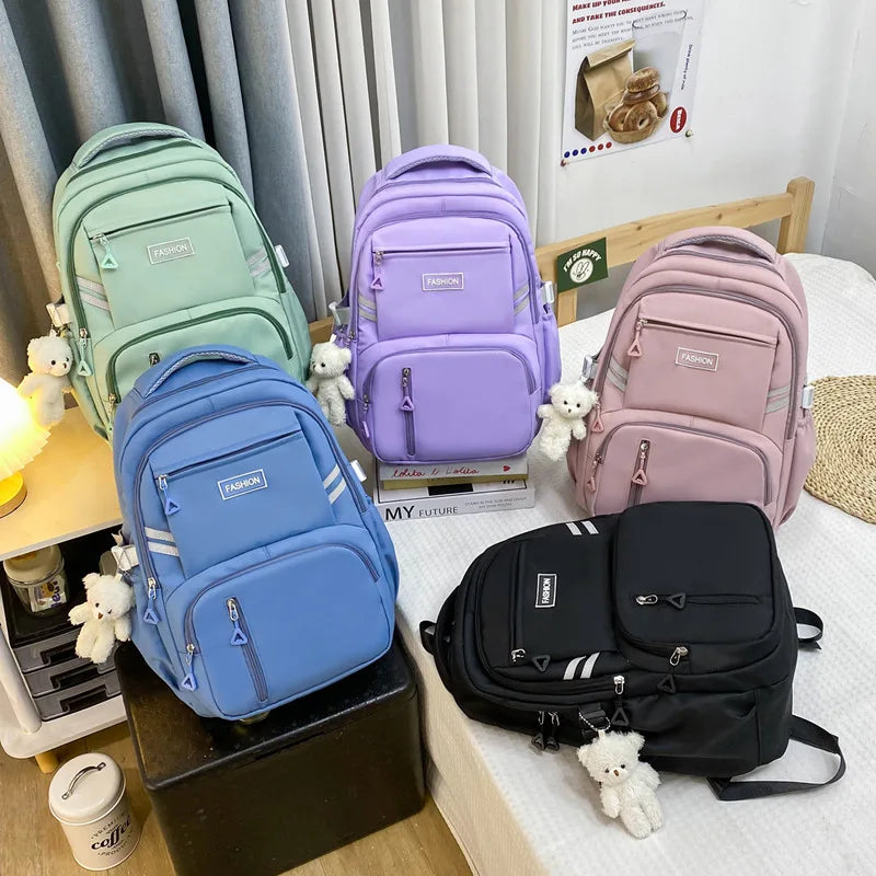 Girls Korean Lightweight School Backpack