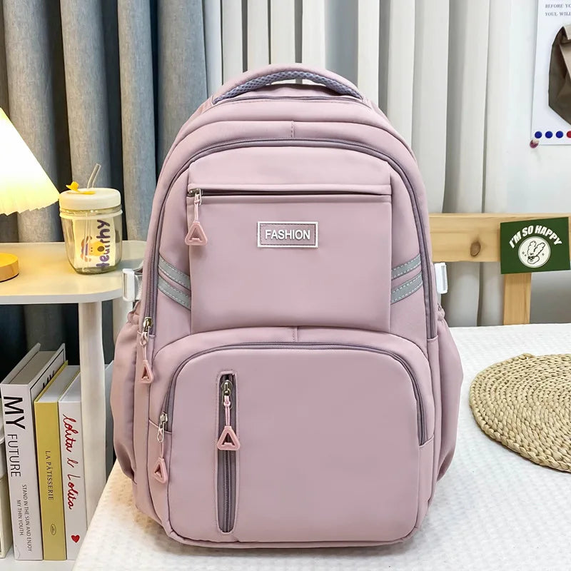 Girls Korean Lightweight School Backpack