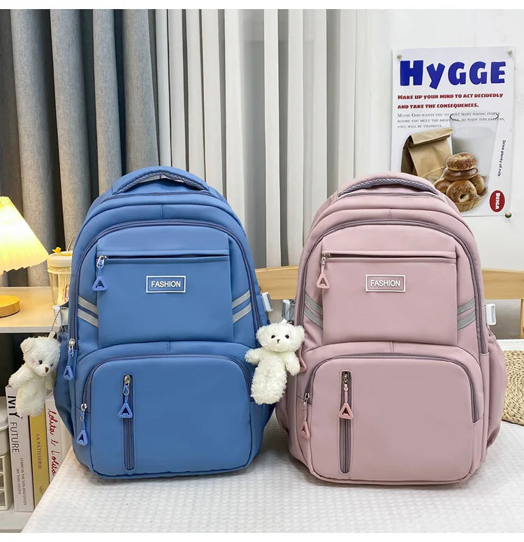 Girls Korean Lightweight School Backpack