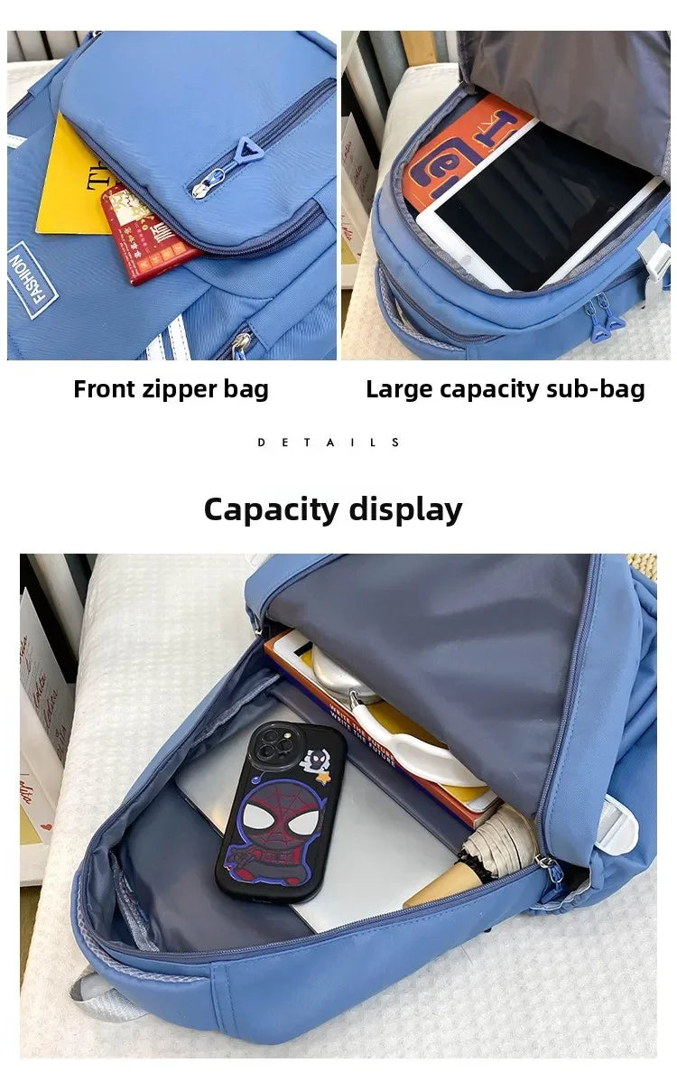 Girls Korean Lightweight School Backpack