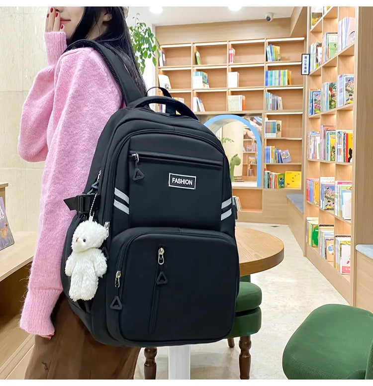 Girls Korean Lightweight School Backpack